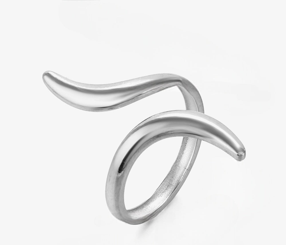 Wavy Ring Silver